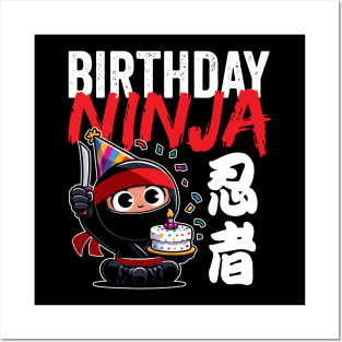 Cute Birthday Ninja Posters and Art